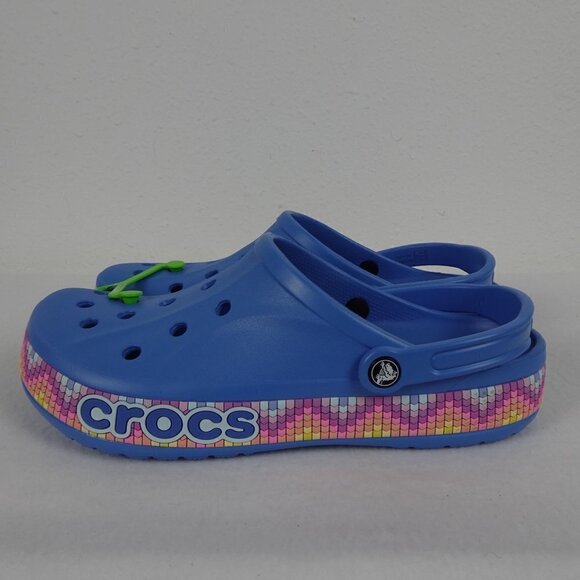 Crocs Bayaband Chevron Clog Men Size 13 US 208100-4SO Blue main image 5